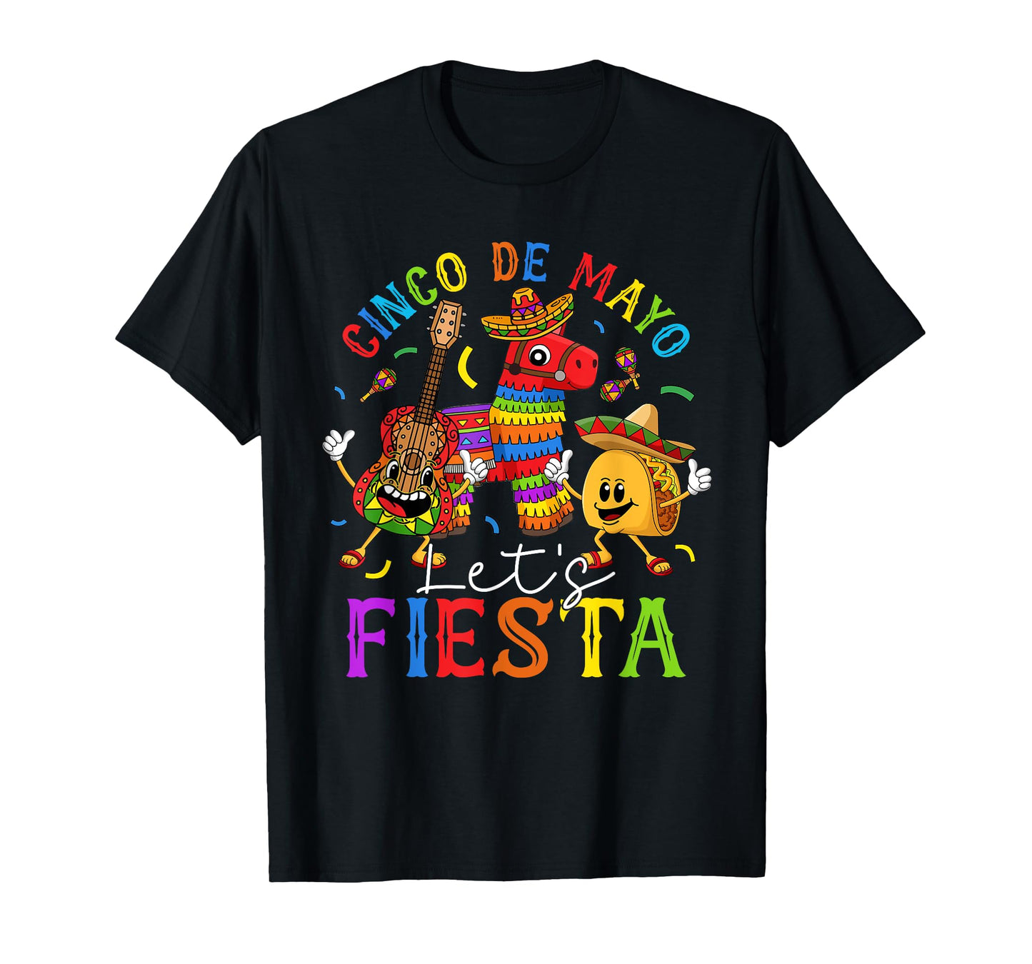 Cinco De Mayo Mexican Let's Fiesta Happy 5 De Mayo T-Shirt