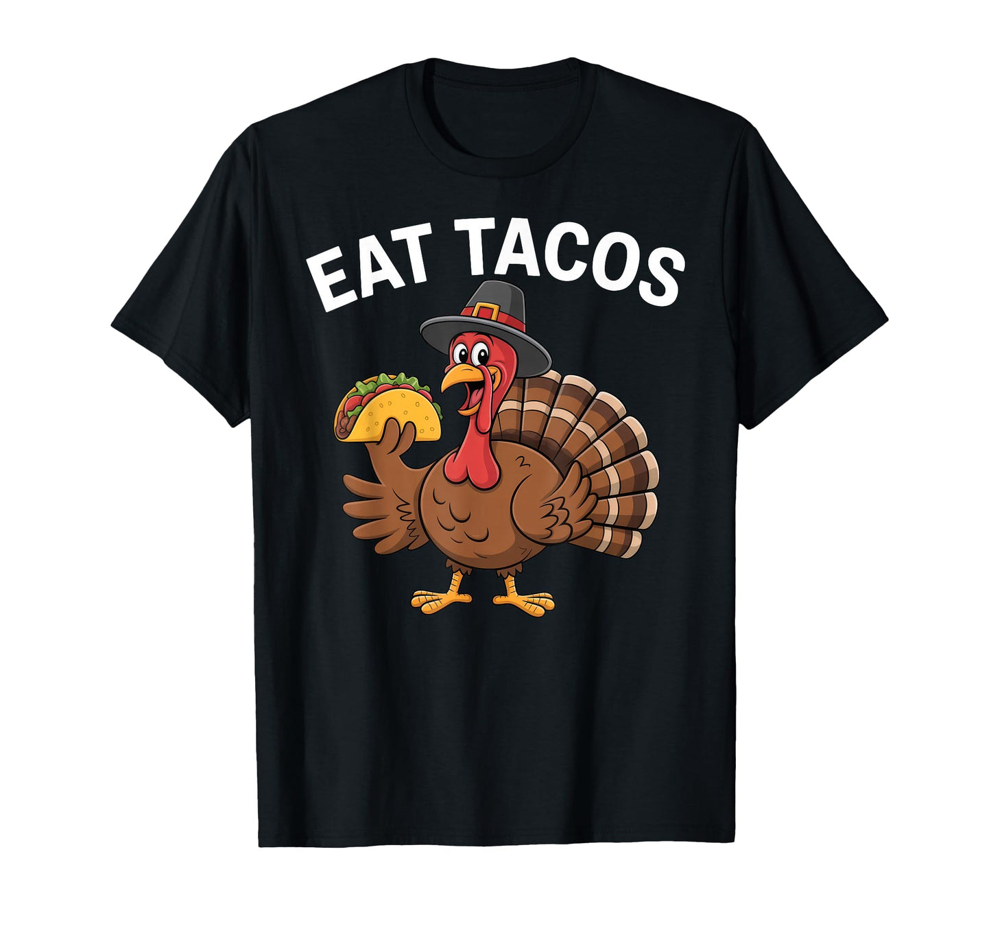 Funny Thanksgiving Turkey Eat Tacos Mexican Thanksgiving Fun T-Shirt