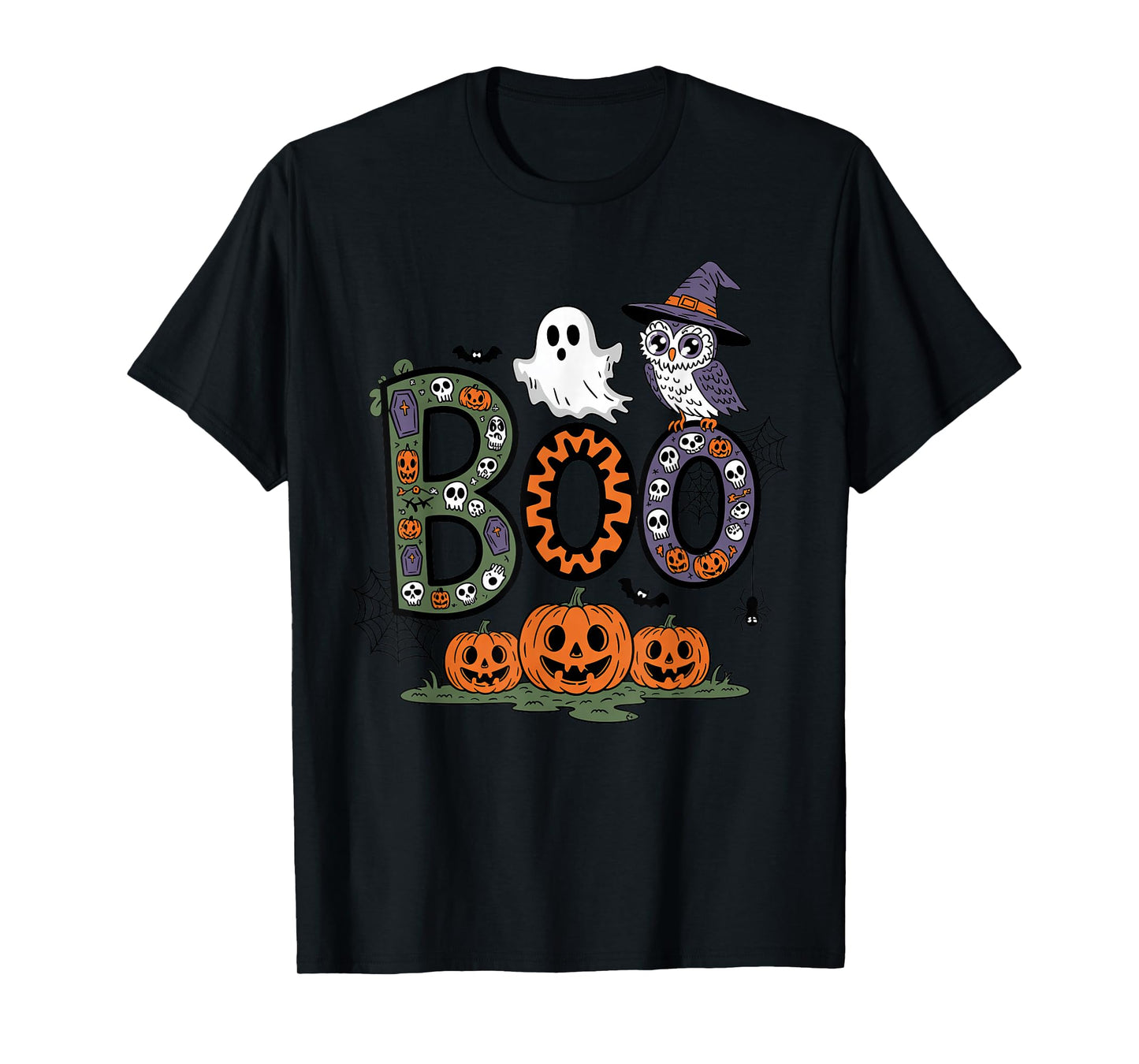 Spooky Season Boo Crew Funny Halloween for Family Matching T-Shirt