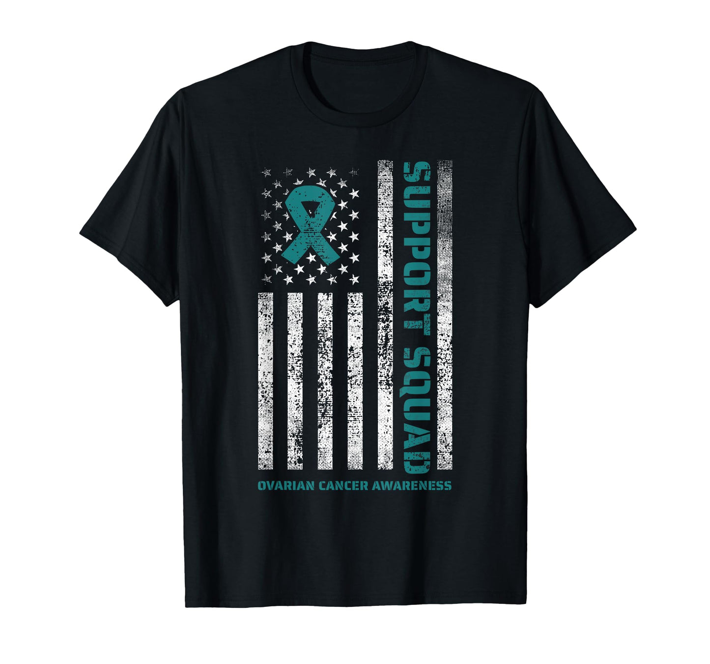 Ovarian Cancer Support Ovarian Cancer Awareness Squad T-Shirt