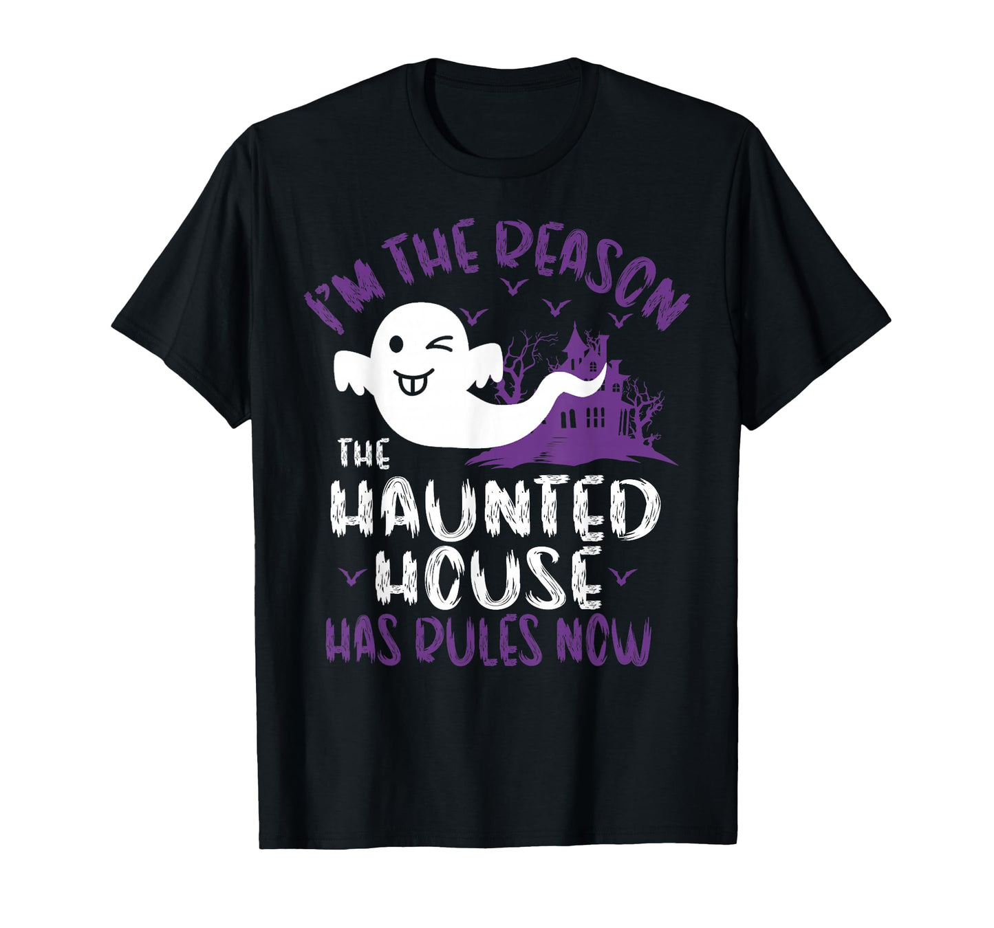 Haunted House Has Rules Halloween Spooky Haunted Season T-Shirt