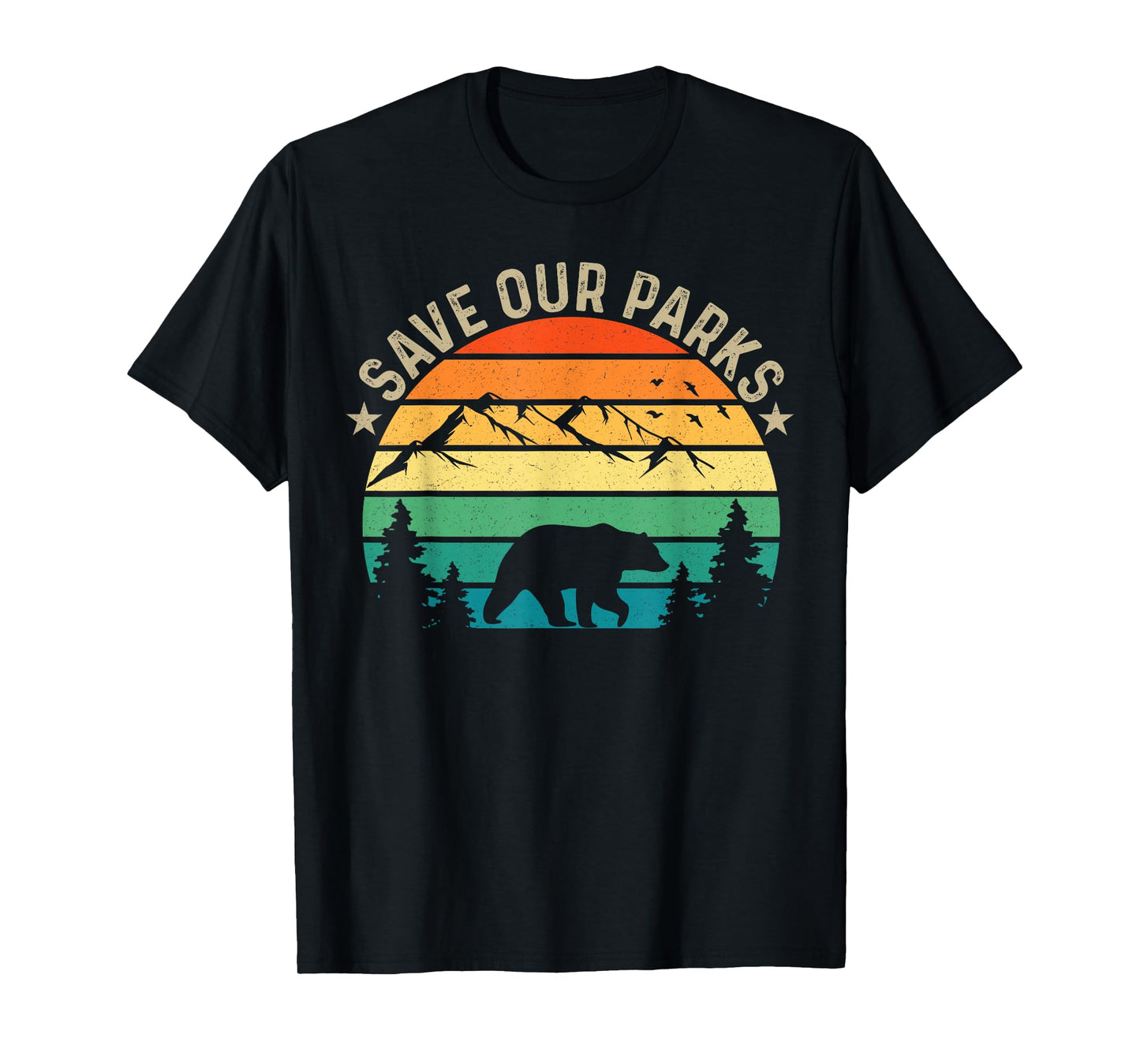 Save Our National Parks Retro Hiking T-Shirt