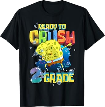 Spongebob Dabbing Ready to Crush 2nd Grade School Spongebob T-Shirt