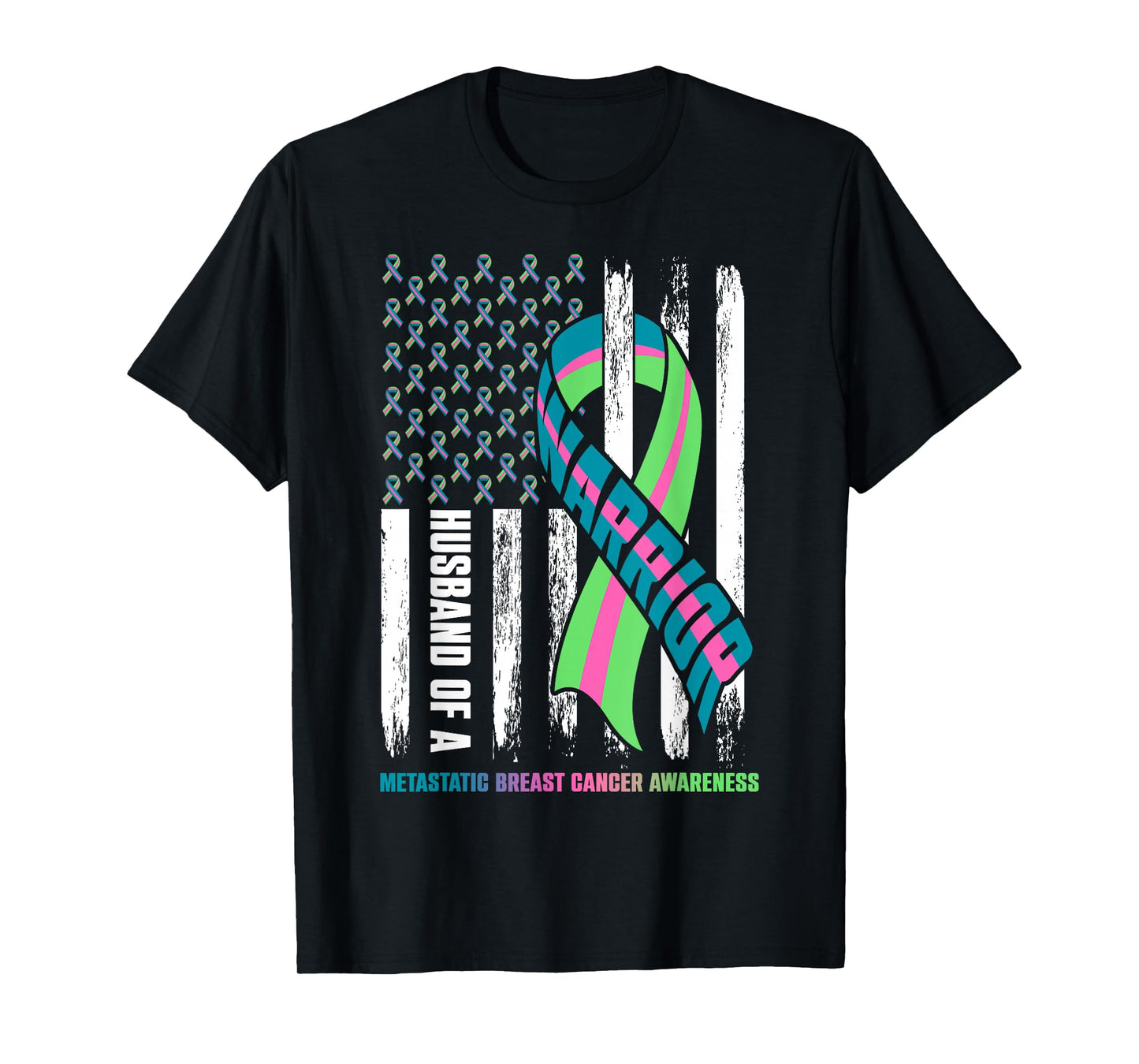 Husband of A Warrior Metastatic Breast Cancer Awareness T-Shirt
