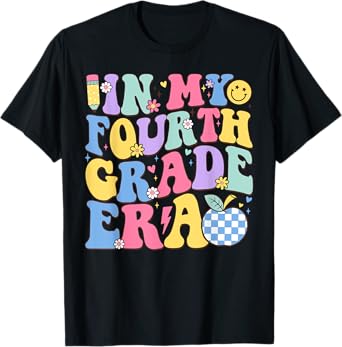 Groovy In My Fourth Grade Era 4th Grade Back to School T-Shirt