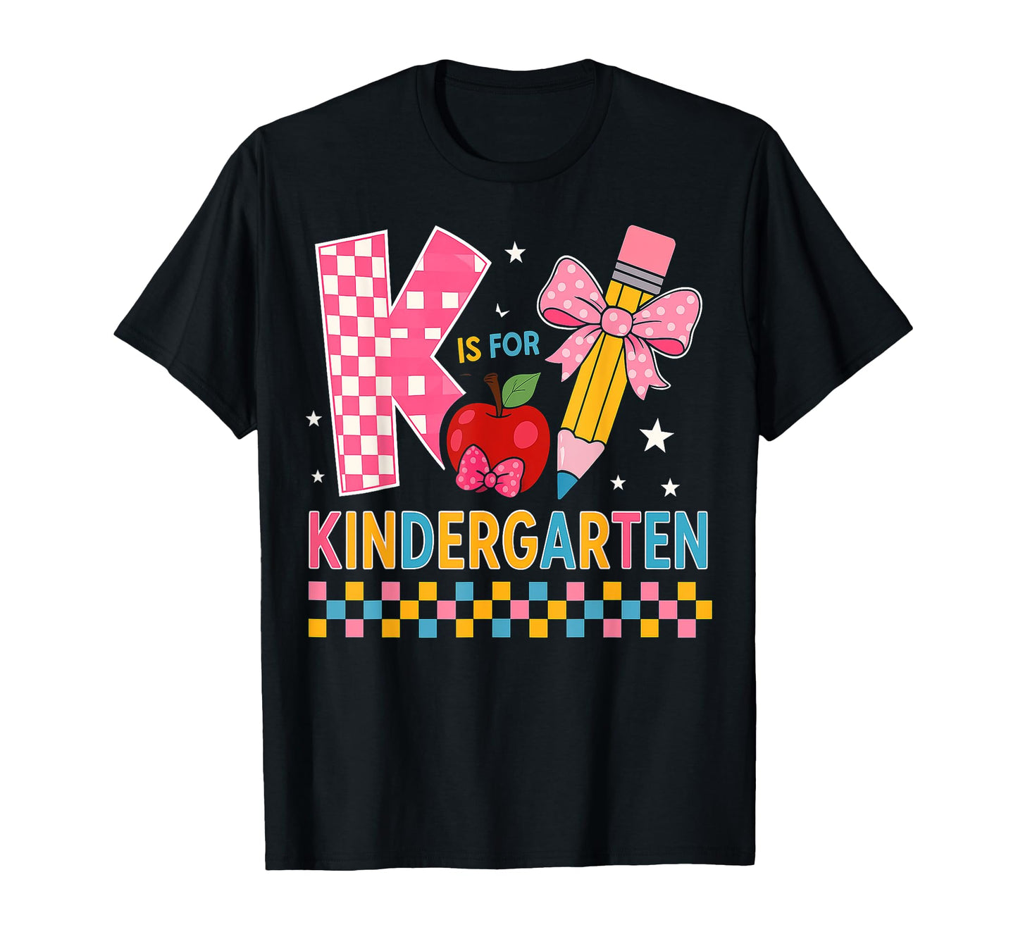 K Is For Kindergarten Teacher Coquette Bow Back to School T-Shirt