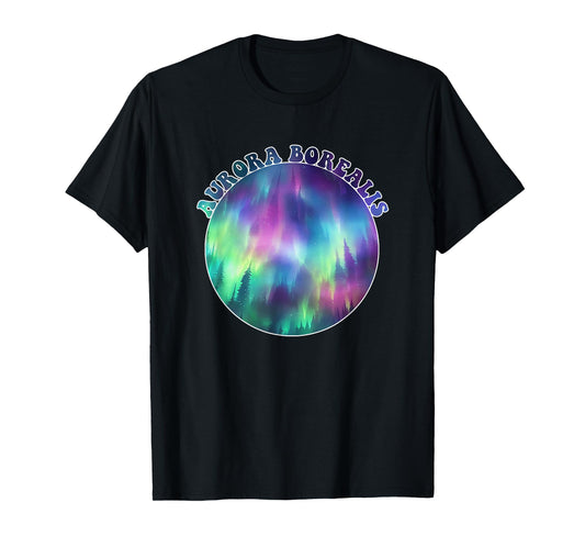 Aurora Borealis Northern Light Souvenir Adults Kids Women T-Shirt