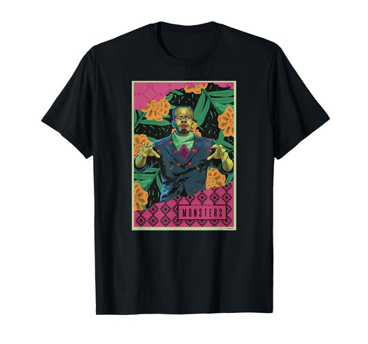 Universal Monsters Frankenstein Día De Los Muertos T-Shirt