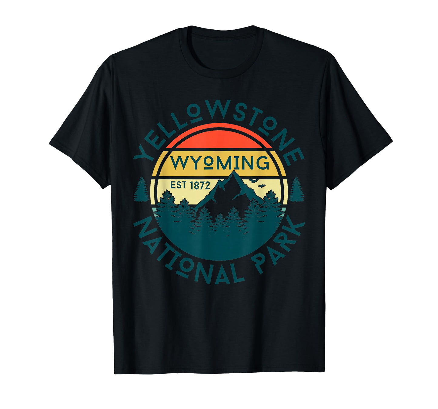 Yellowstone Wyoming Nature Hiking Outdoors Travel Girls T-Shirt