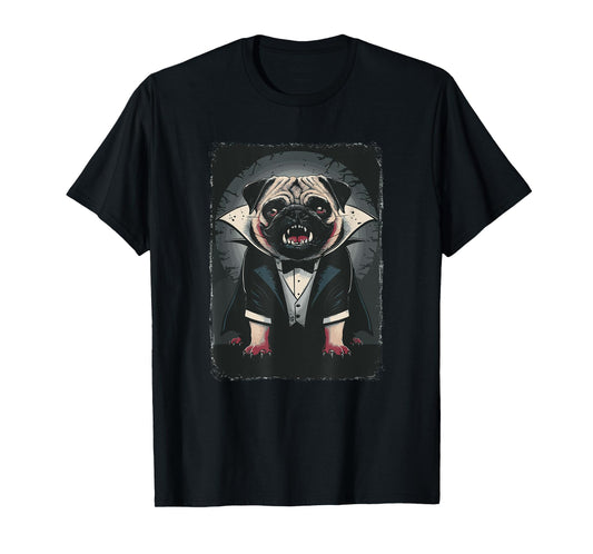 Halloween Vampire Pug Pugs T-Shirt