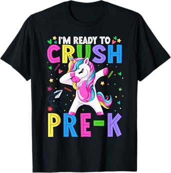 I'm Ready For Pre K Back To School Kindergarten Pre K Girls T-Shirt