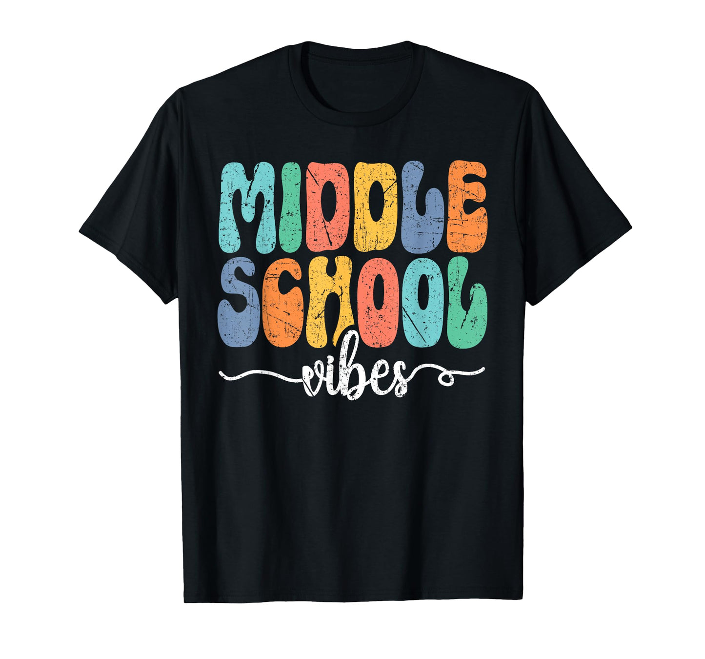 Hello Middle School Vibes Back To School Middle School Squad T-Shirt