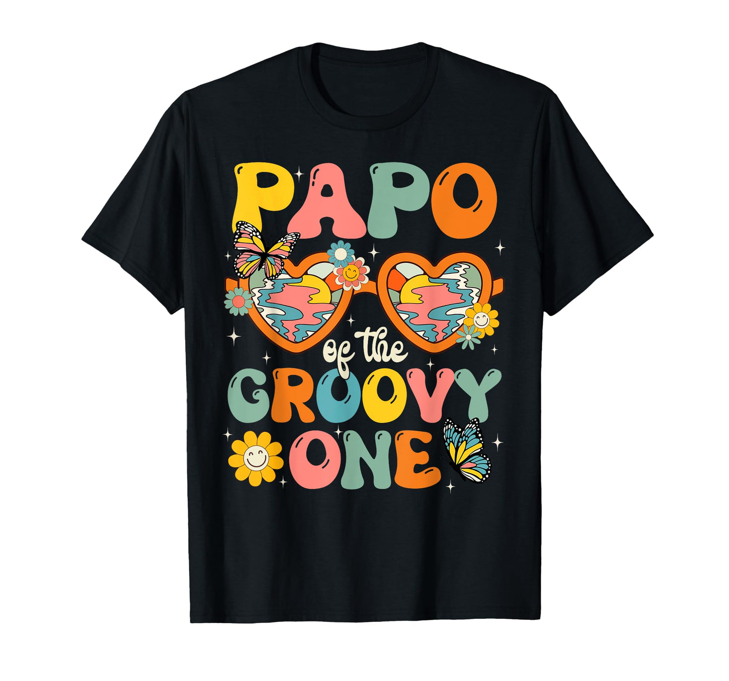 Papo of the Groovy One Glasses Birthday Party T-Shirt