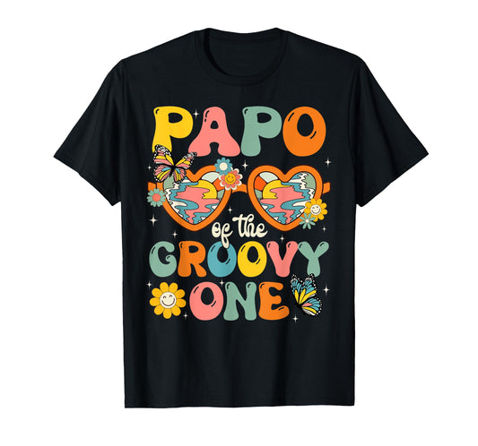 Papo of the Groovy One Glasses Birthday Party T-Shirt