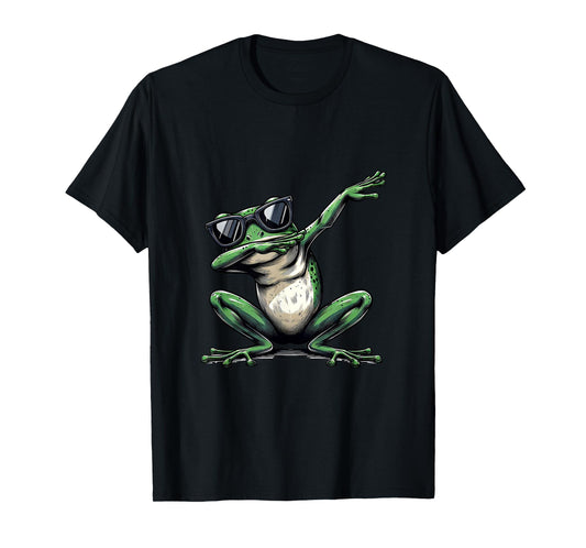 Dabbing Frog Funny Animal Dab Dance Boys Girls Kids Toddler T-Shirt