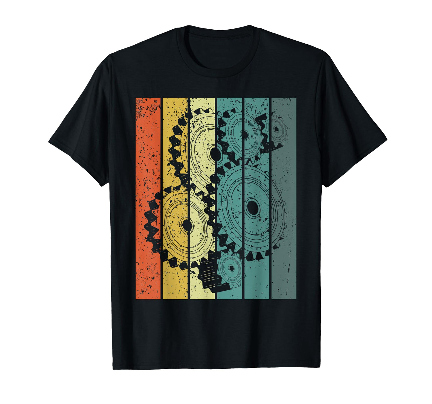 Mechanical Engineer Funny Retro Cogs Engineering Gear T-Shirt