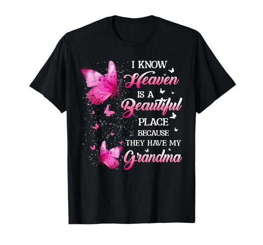 Grandma Is My Guardian Angel In Heaven Memorial Day Women T-Shirt
