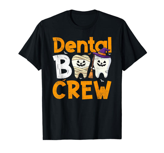 Dental Boo Crew Teeth Dentist Halloween T-Shirt
