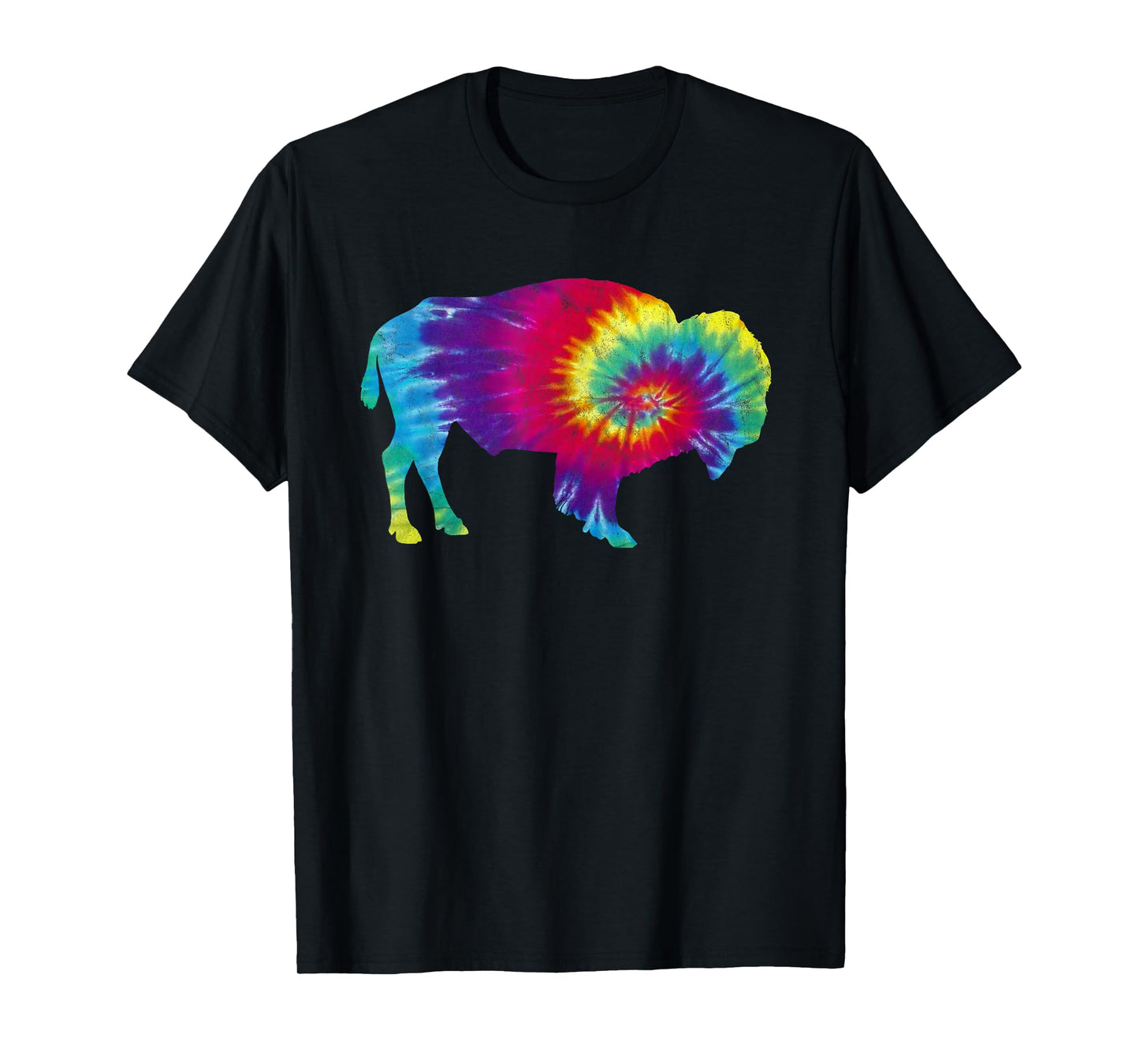 Vintage Tie Dye Bison American Buffalo Retro T-Shirt T-Shirt