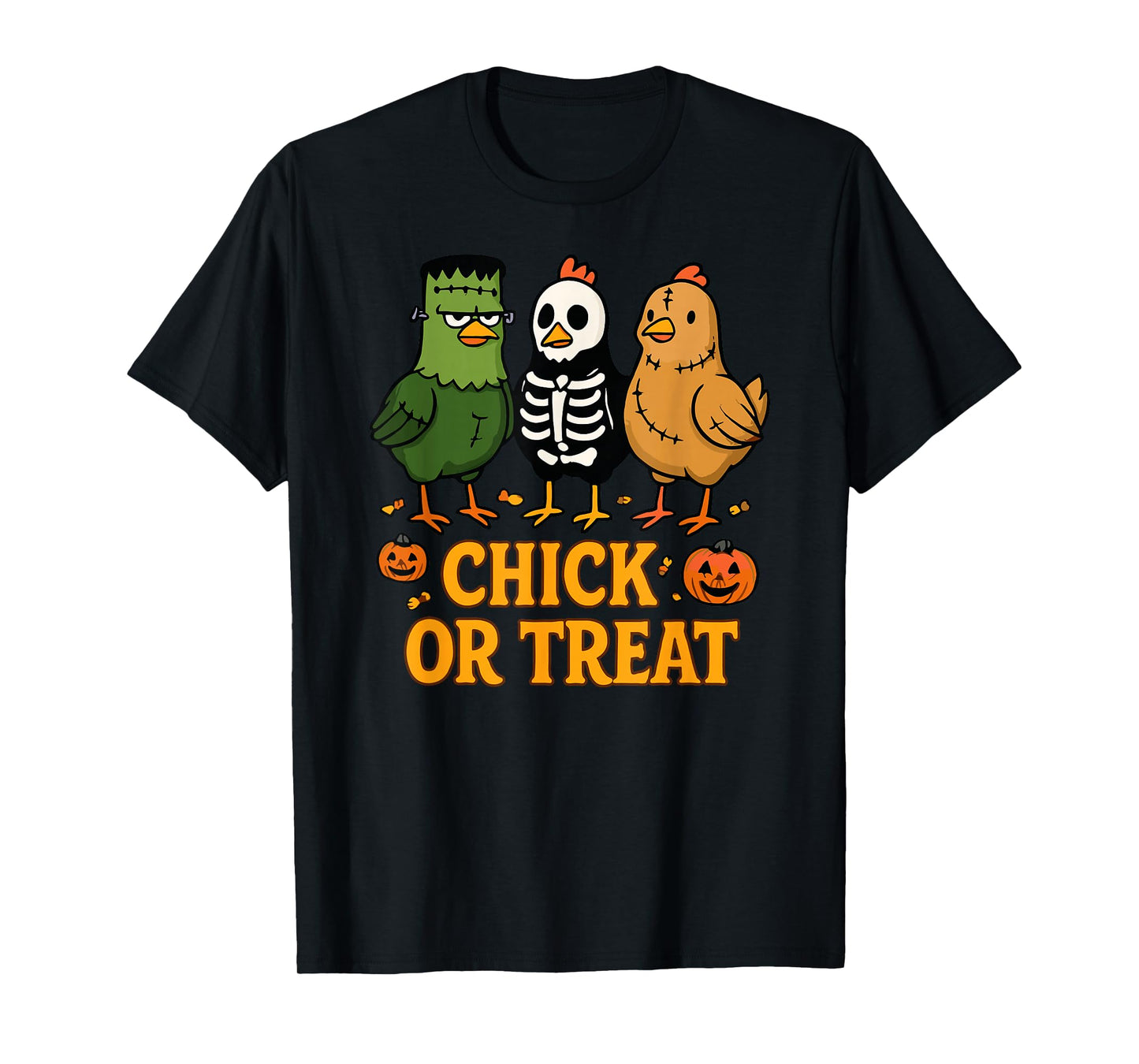 Chick or Treat Funny Chicken Halloween Costume T-Shirt