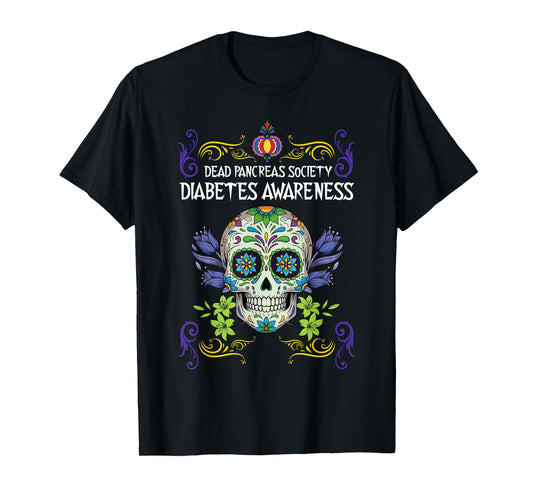 Dead Pancreas Society Diabetes Awareness Halloween T-Shirt