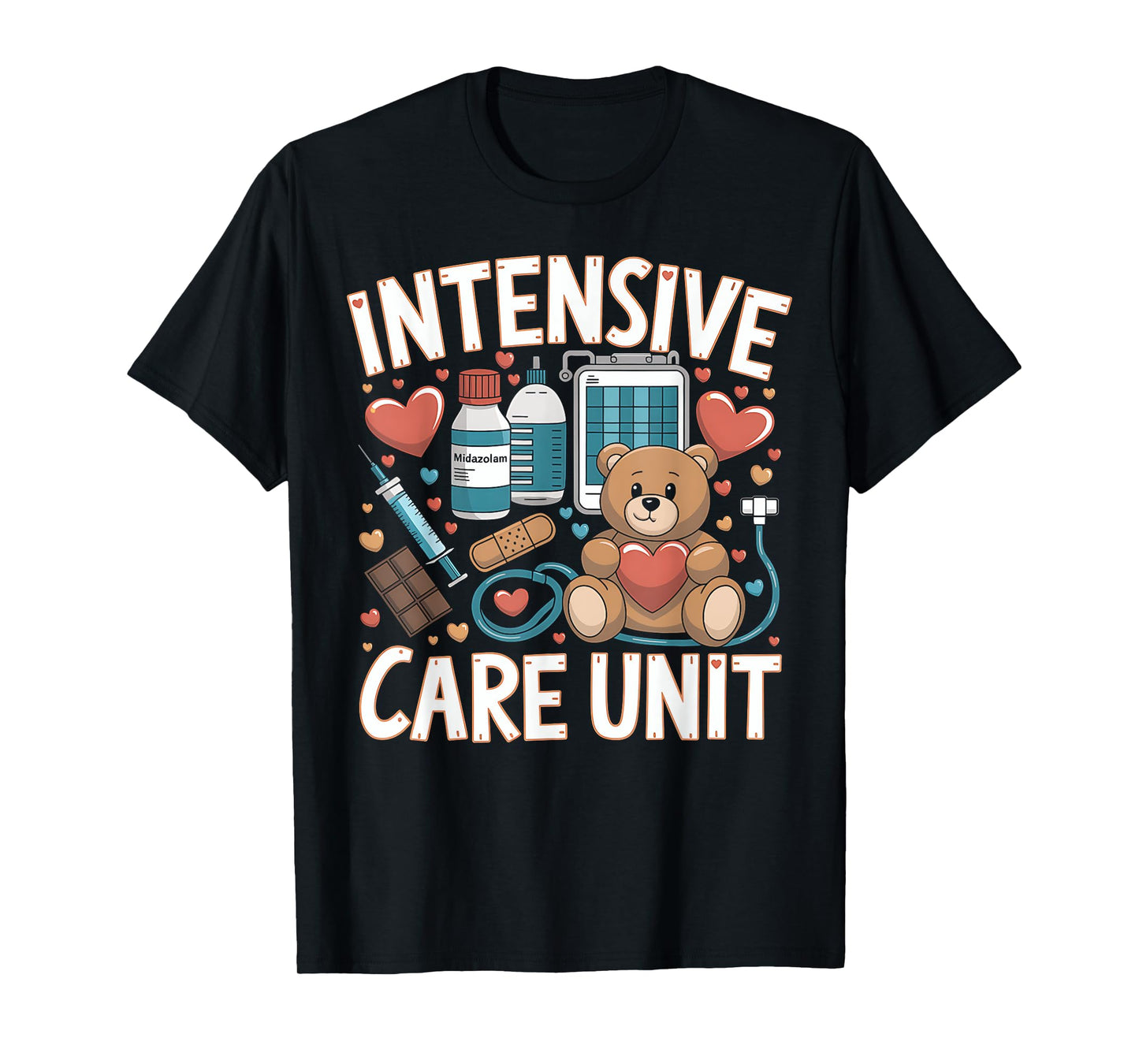 Intensive Care Unit Nurse ICU RN Appreciation Week Gift T-Shirt