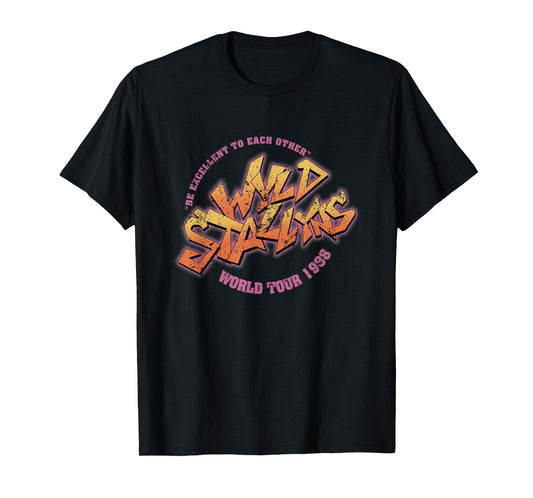 Wyld Retro Funny Tour Stallyns 80s movies T-Shirt