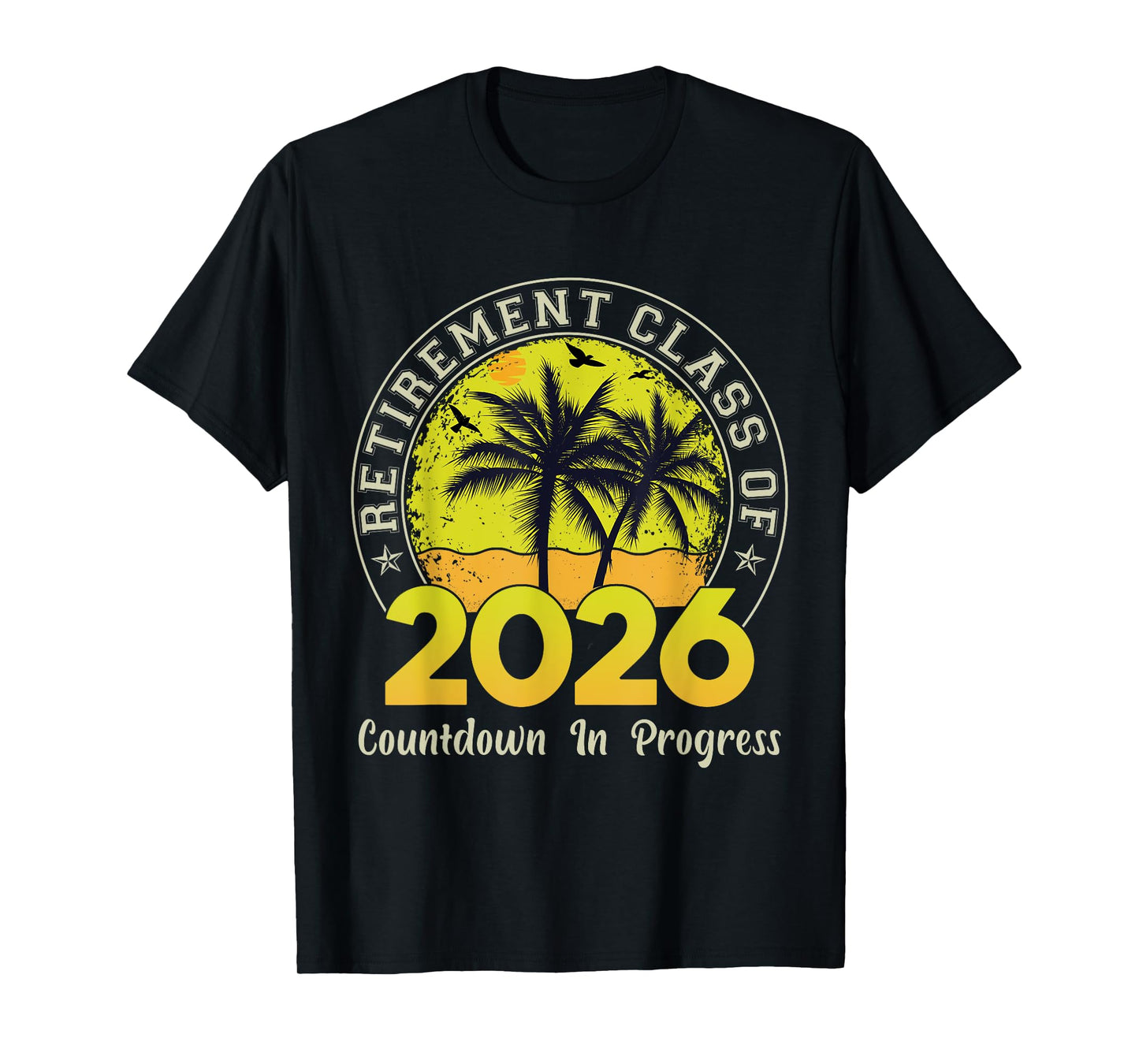 Retro Retirement Class Of 2026 Countdown In Progress Teacher T-Shirt