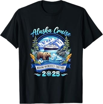Matching Family Friends And Group Alaskan Alaska Cruise 2025 T-Shirt