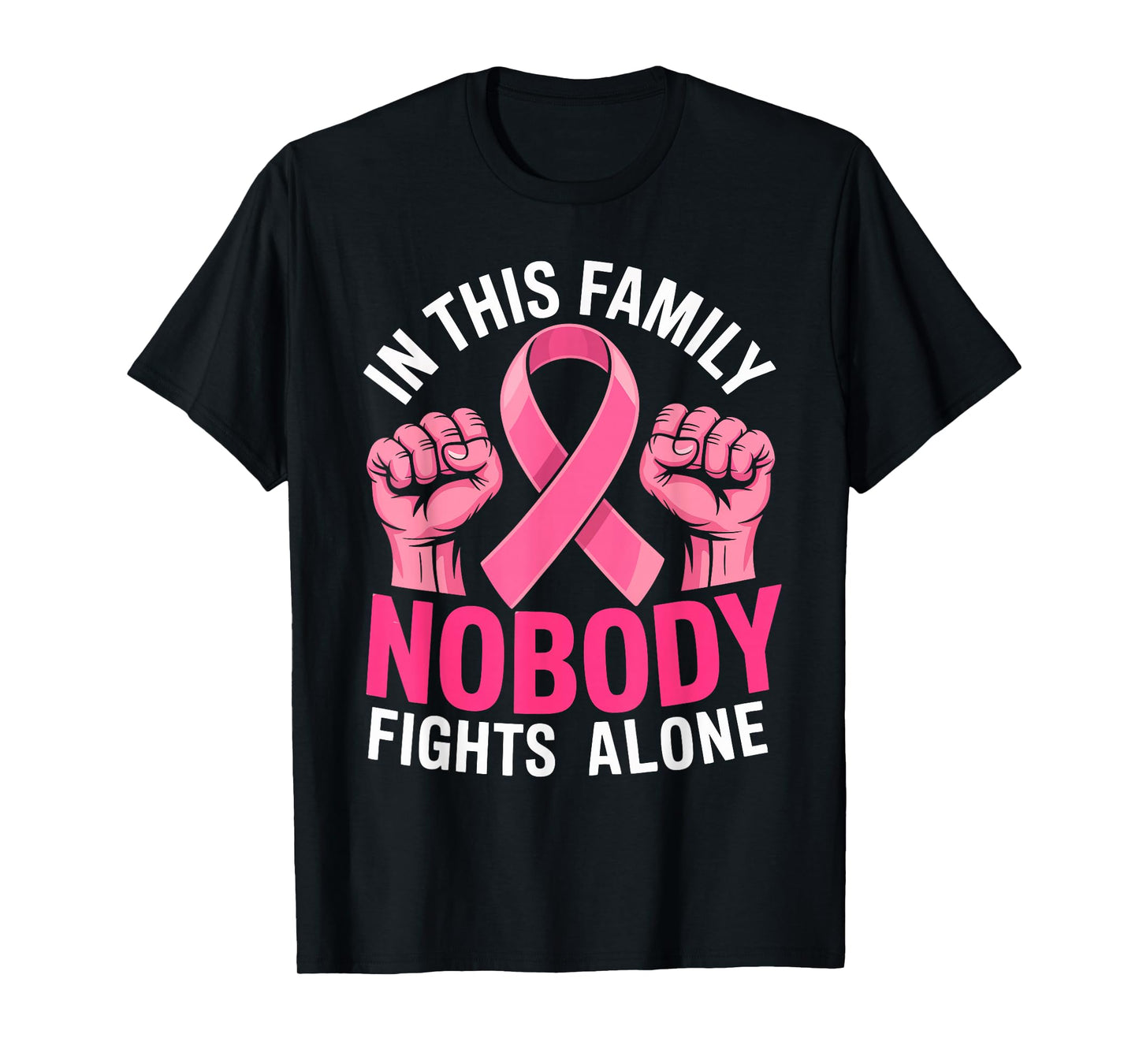 Breast Cancer Support Pink Ribbon Breast Cancer Awareness T-Shirt