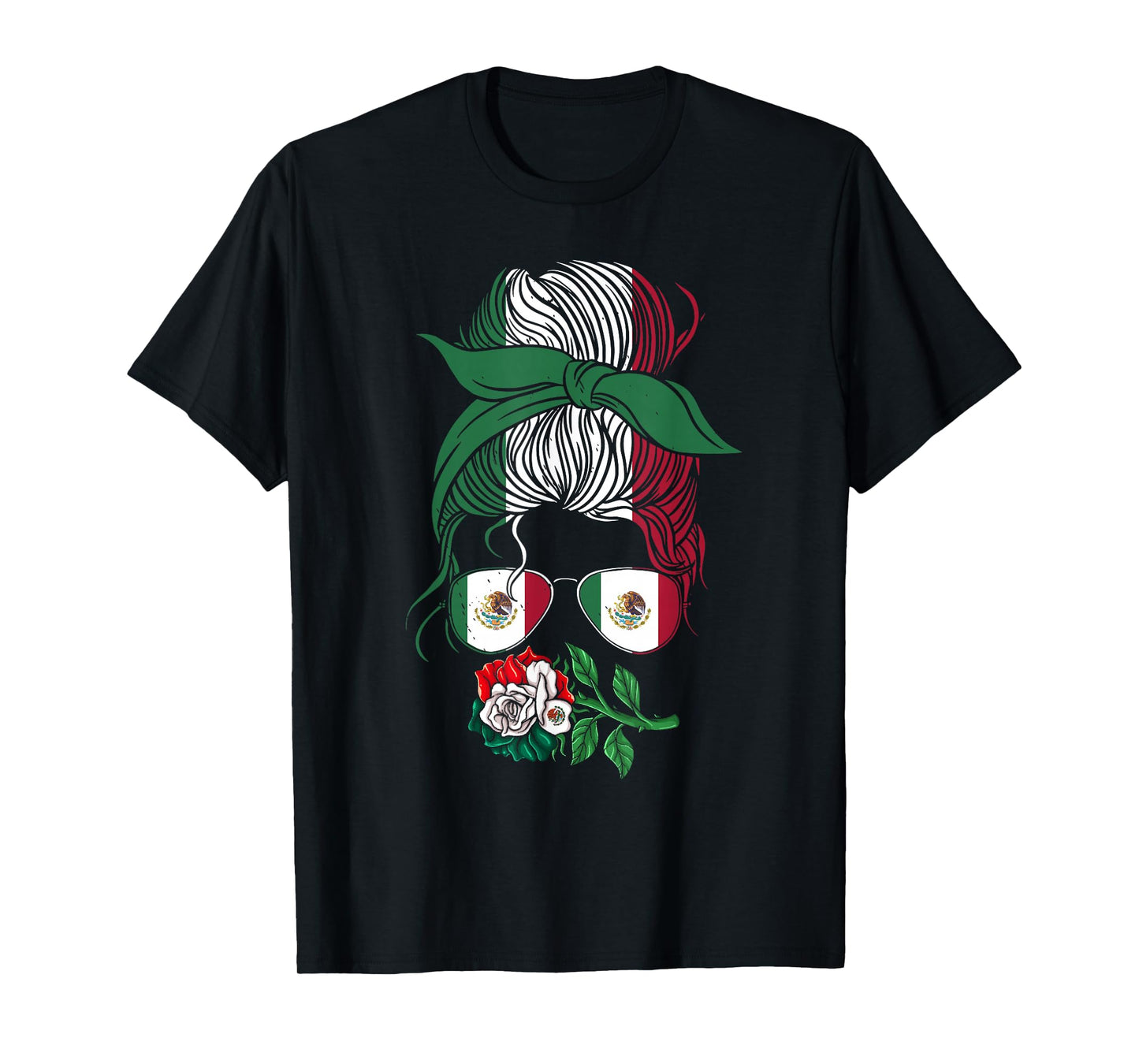 Mexico Gift Rose Tijuana Mexican Hispanic Pride Poncho T-Shirt