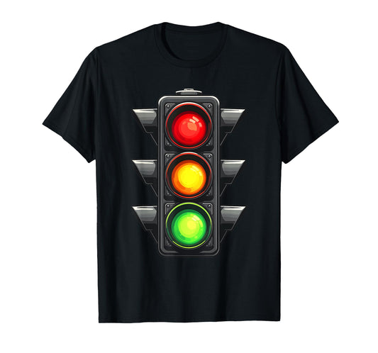 Traffic Light Shirt Adult Kids Traffic Light Costume T-Shirt