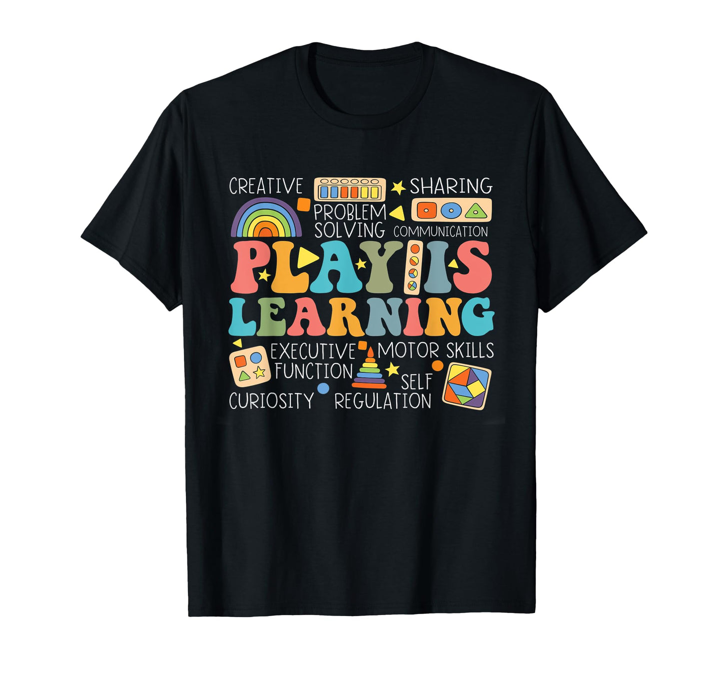 Groovy Play Is Learning Kindergarten Teacher Appreciation Men Women T-Shirt