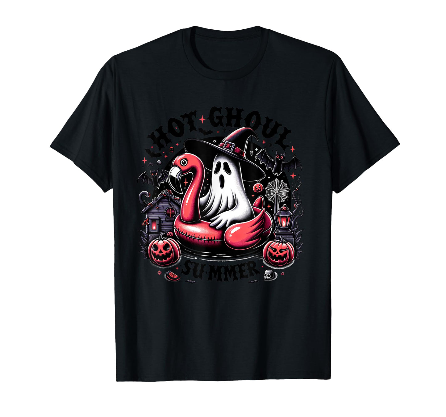 Halloween Summer Celebrate Summerween Ghost Spooky Creepy T-Shirt for Men Women Kids
