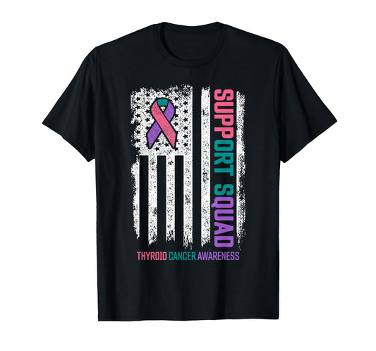 Thyroid Cancer Shirts Support Squad Thyroid Cancer Awareness T-Shirt