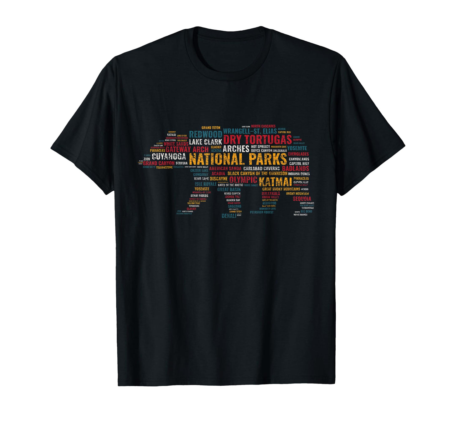 National Parks USA Bear Hiking Camping Adventure Gift T-Shirt
