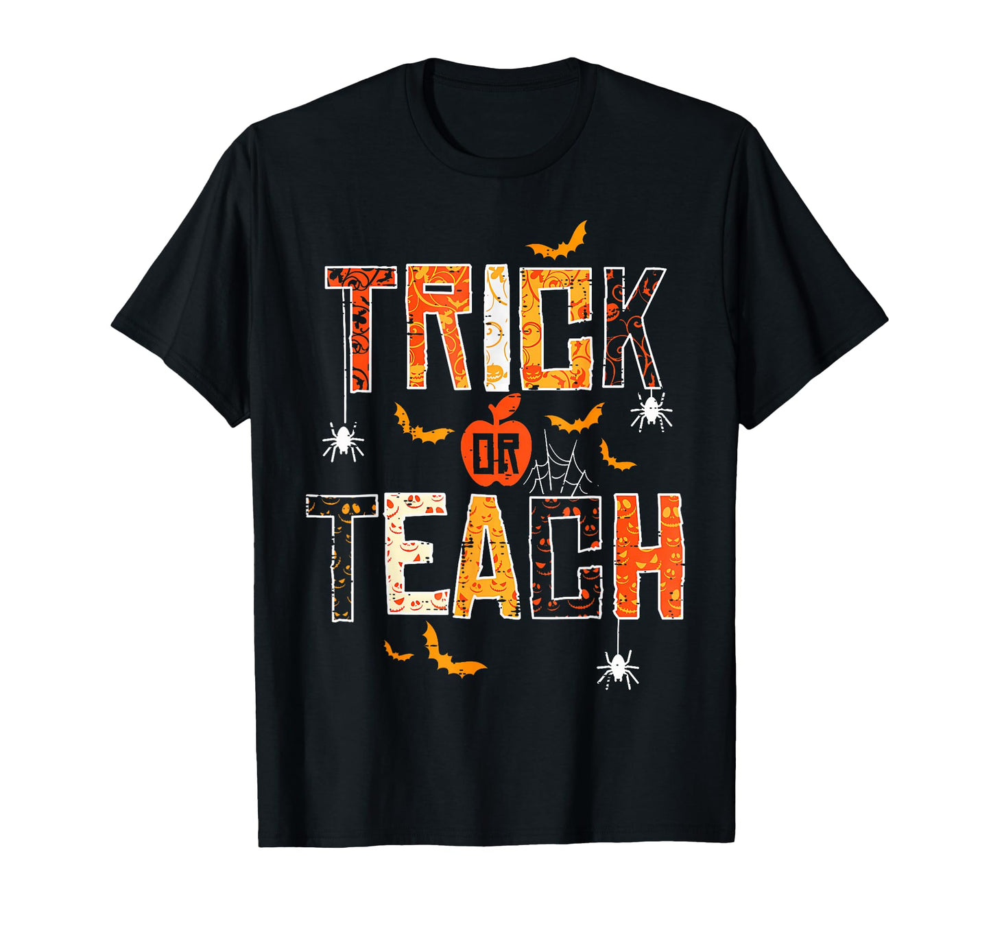 Trick Or Teach Retro Halloween Teacher Women Men Costume T-Shirt