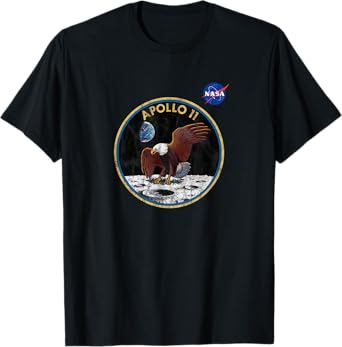 NASA Approved Apollo 11 Mission Patch 50th Retro Vintage T-Shirt