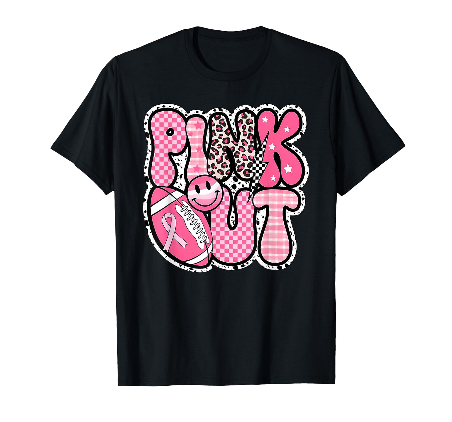 Pink Out American Football Breast Cancer Awareness Month T-Shirt
