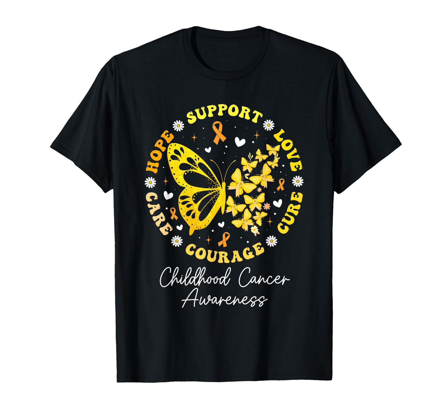 Childhood Cancer Support Family Childhood Cancer Awareness T-Shirt
