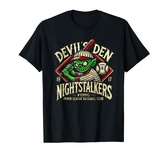 Halloween Devil's Den Nightstalkers Minor League Baseball T-Shirt