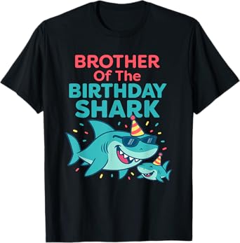 Brother Of The Birthday Shark - Wildlife Sea Lover T-Shirt