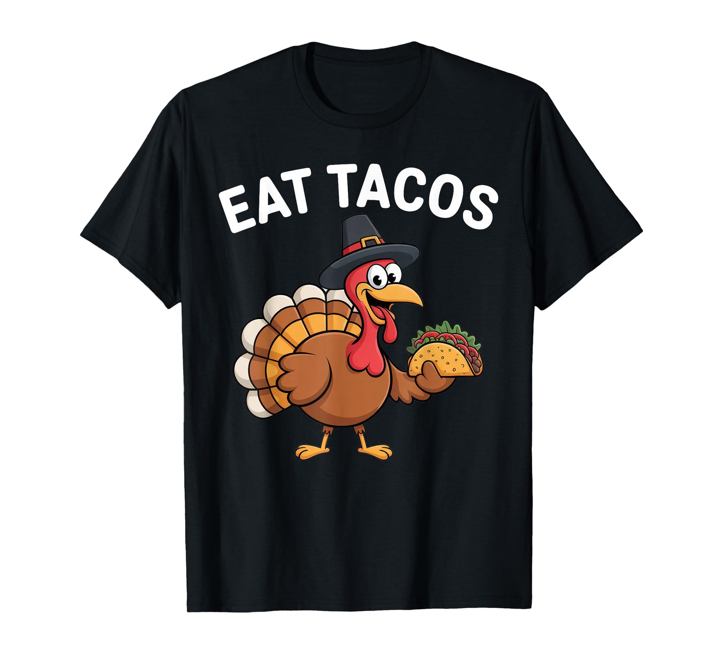 Funny Thanksgiving Turkey Eat Tacos Mexican Thanksgiving Fun T-Shirt