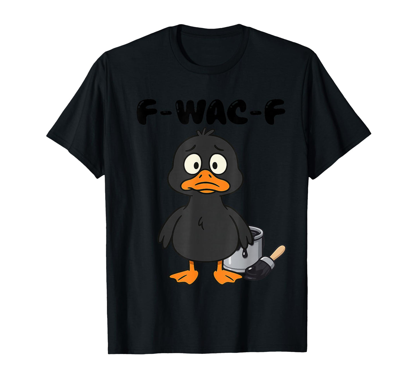 Funny Duck Meme – Parody of “F Caw F” – Black Duck Quacking T-Shirt