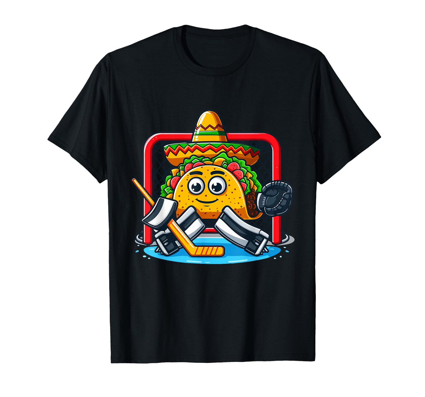 Cinco De Mayo Taco Ice Hockey Goalie T-Shirt