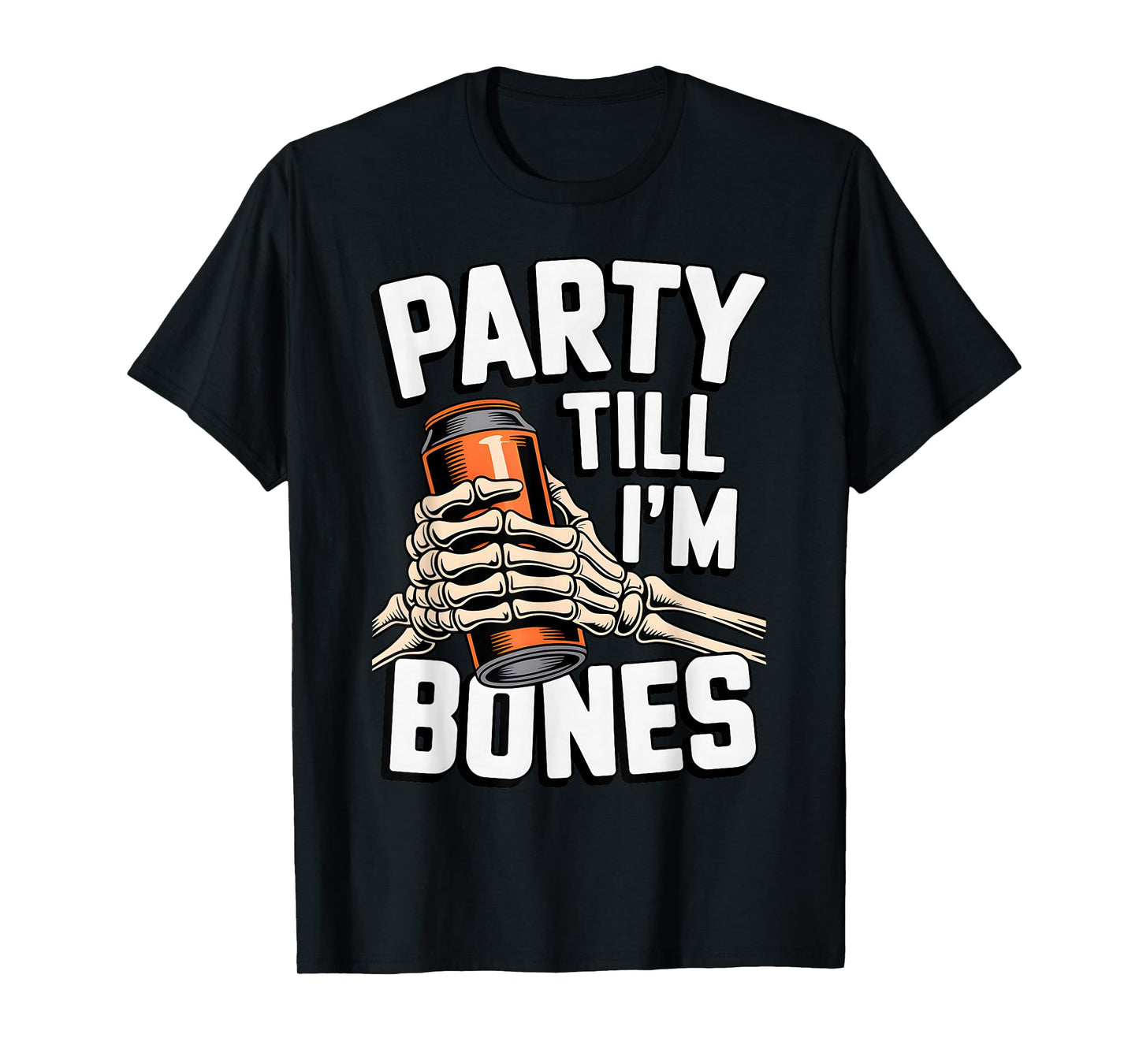 Funny Halloween Costume Tee Spooky Skeleton Dark Humor T-Shirt
