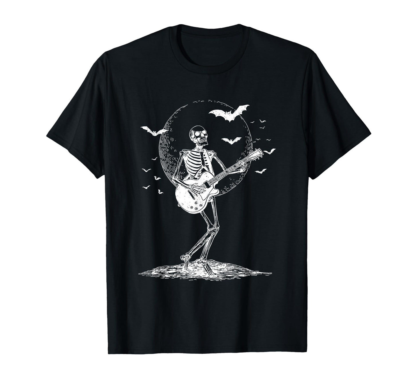 Rocking Skeleton Playing Guitar Guitarist Rocker Rock & Roll T-Shirt