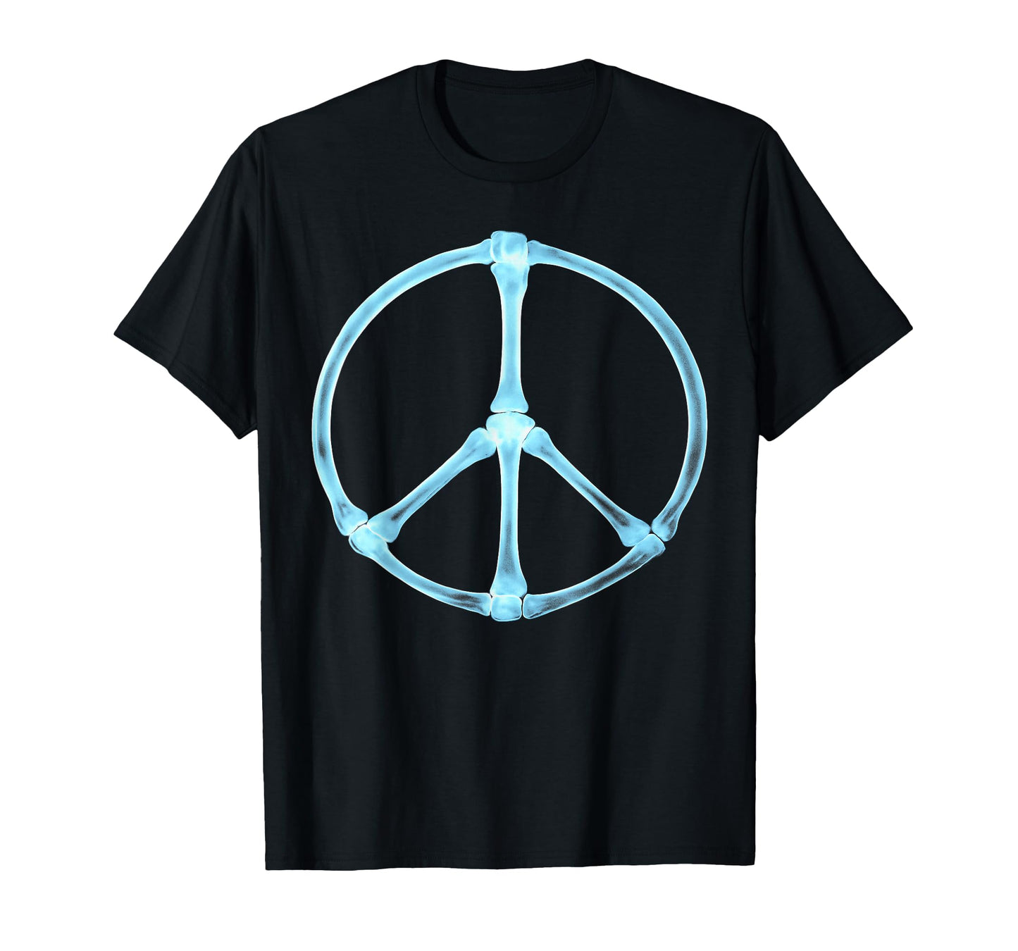 Peace, Love Halloween Retro Bones X-Ray Men Women Kids T-Shirt