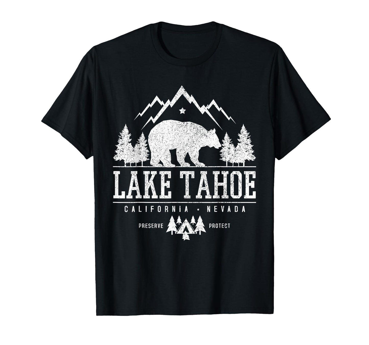 Lake Tahoe California - Bear Mountains Nature Camping Gift T-Shirt