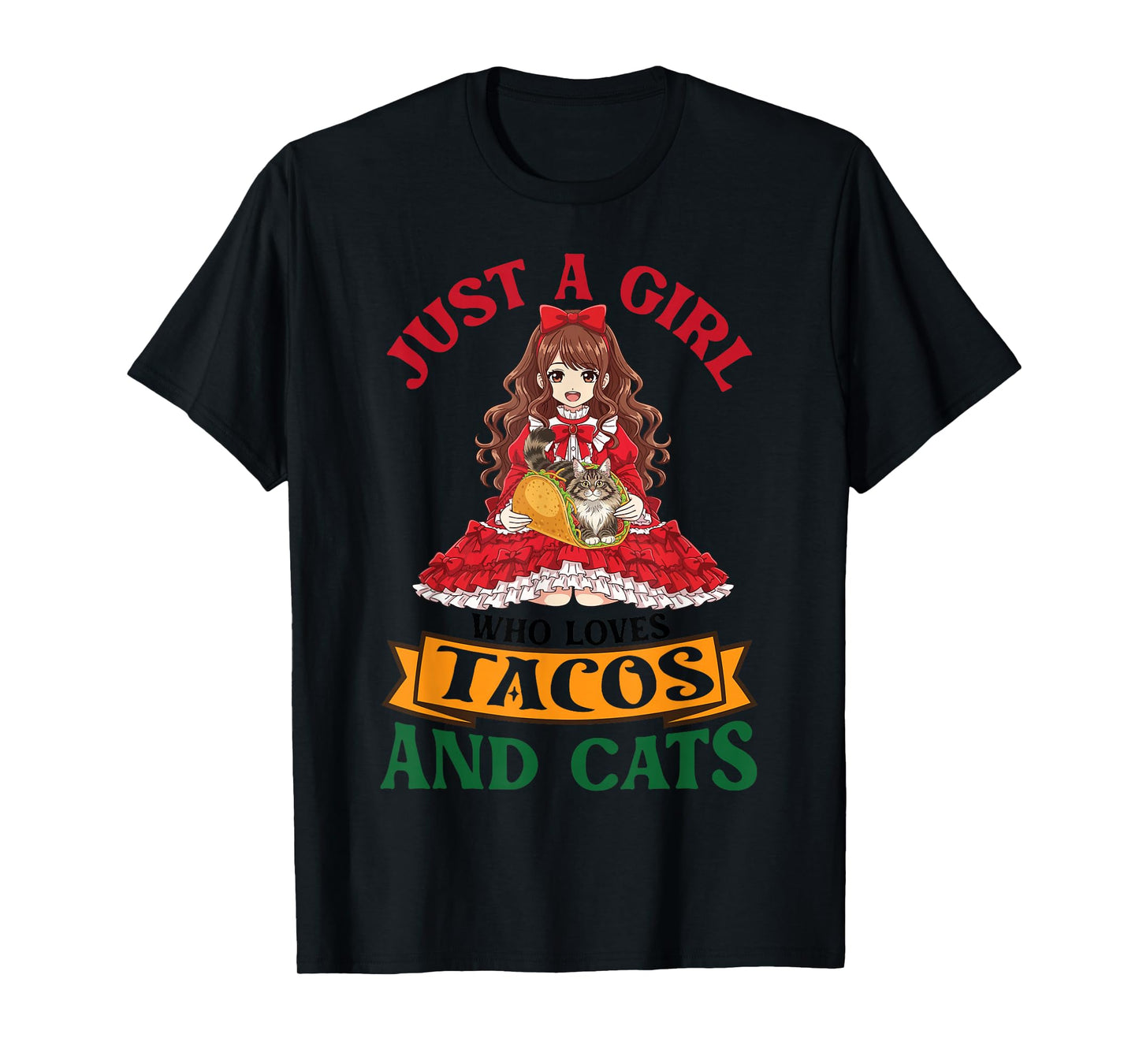 Just A Girl Who Loves Tacos and Norwegian Forest Cats Mother T-Shirt